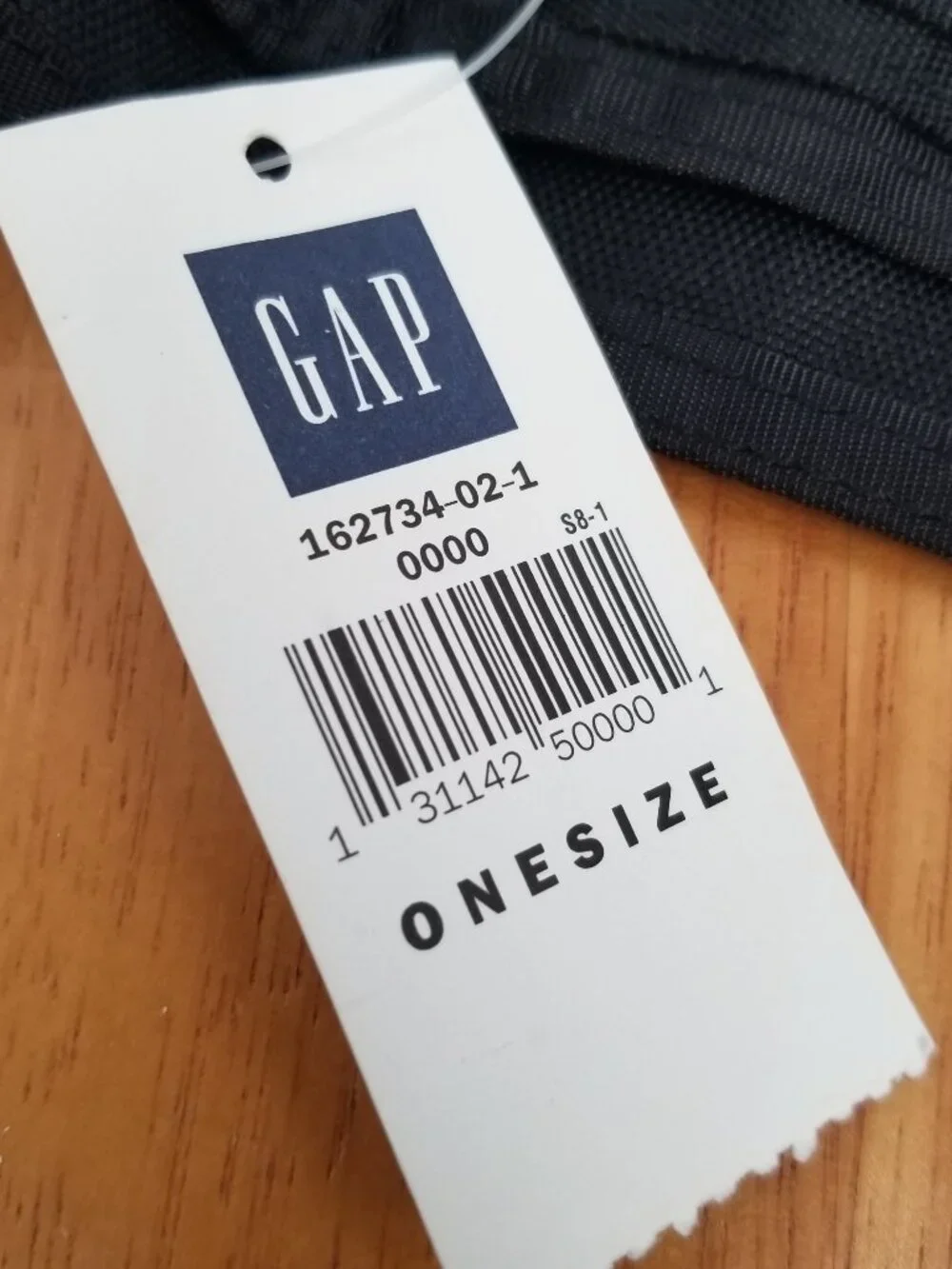 VTG GAP Tri-fold Wallet Black Hook and Loop Vintage with Tags Unused